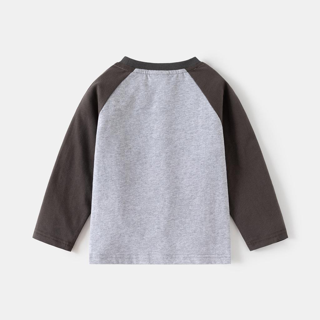 Boys Raglan Sleeve Cotton T Shirt Long Sleeve Casual Spring Autumn Base Layer Top Fashion Clothing for Toddler and Kids