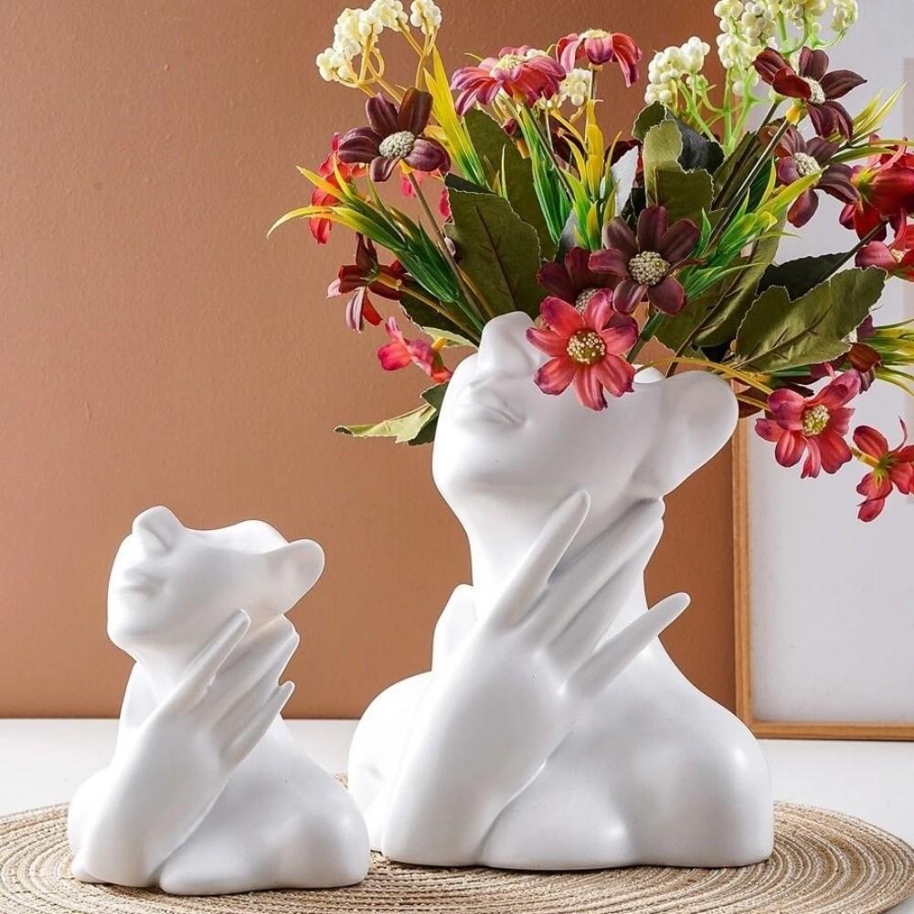 Human Statue Pencil Holder Large Capacity Desktop Organizer Storage Rack Nordic Style