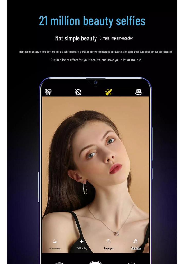 5G-смартфон с двумя SIM-картами 6,8 дюйма, 512 ГБ – Идеально подходит для игр, студентов и пожилых людей
