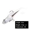 FishKing1/21pcs Lead Jig Soft Lure For Pike Muskie Bass Minnow Lure Length 8CM 10CM Weight 8.5G 21.5G