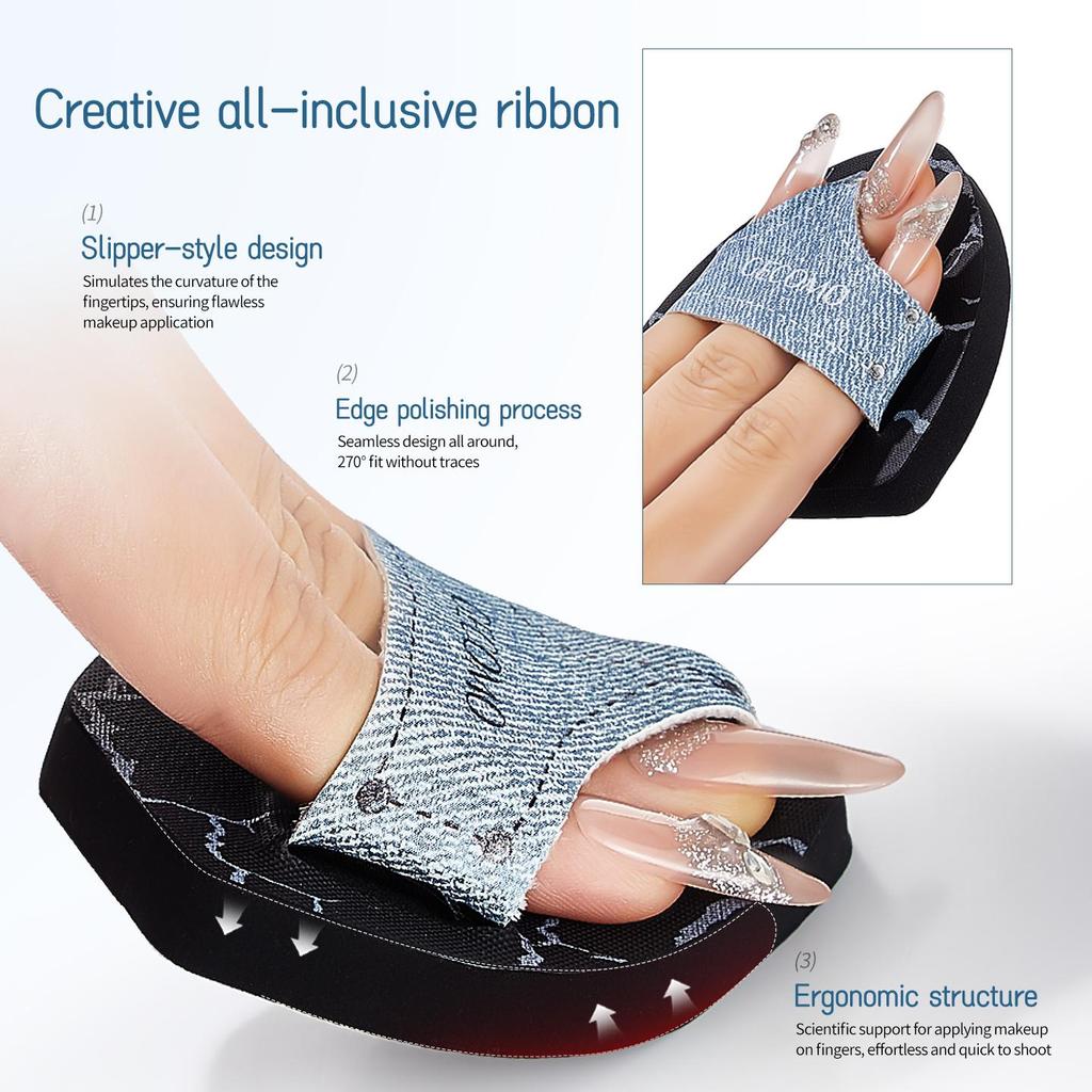 GECOMO Спонж для макияжа - Горячая новинка, хлопковый спонж для безупречного нанесения и растушевки