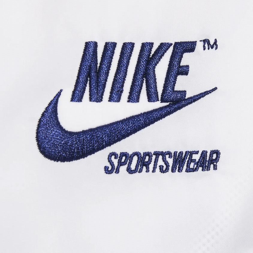 Nike Спортивная куртка с капюшоном на молнии, свободная, с длинным рукавом, мужская, белая, HJ2041-100