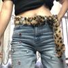 Смола Пряжка Леопардовый Принт Плюшевый Пояс Меховой Аксессуар для Костюмов для Джазовых Танцев Уличная Одежда