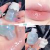 Candy Color Jelly Lip Gloss Glass Mirror Moisturizing Lip Glaze With Fine Glitter Lip Balm