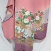 Used [Special price item] Orthodox Classical furisode single item 155.5cm pink classic pure silk KP11