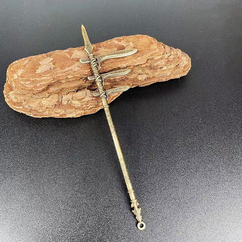 Мини-катана для косплея, декоративный муляж меча, реквизит для декора оружия, китайский металл, миниатюрные настольные аксессуары, ретро-игрушечный нож