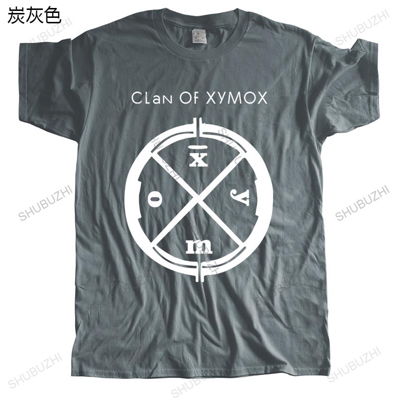 Новинка летняя мужская футболка с коротким рукавом CLAN OF XYMOX LOGO SHIRT DARKWAVE GOTHIC ROCK SYTHPOP T-SHIRT модные футболки