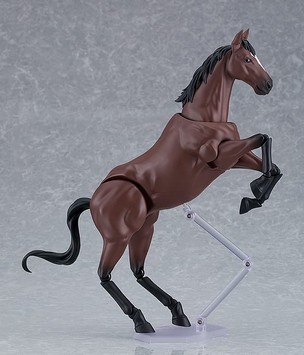 Max Factory Figma Wild Horse Пластиковая окрашенная подвижная фигурка [Коричневая] Немасштабная