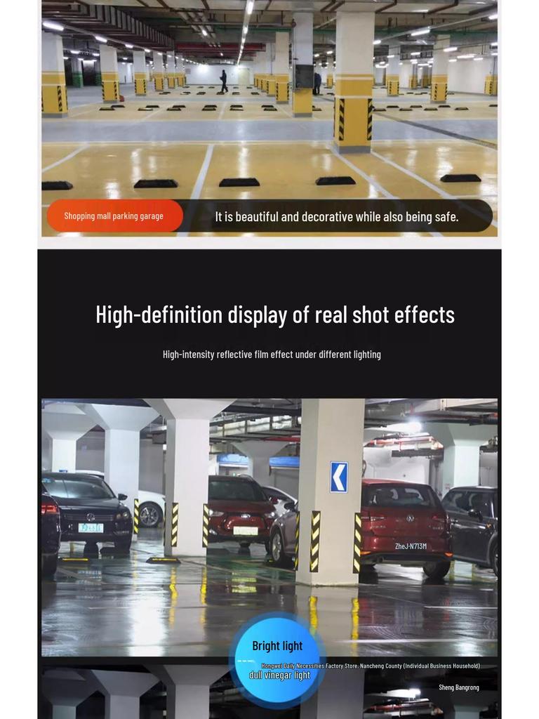 High-End Rubber Wall Corner Protector: Anti-Collision Strip for Interiors, Airports, Garages, and Parking Lots