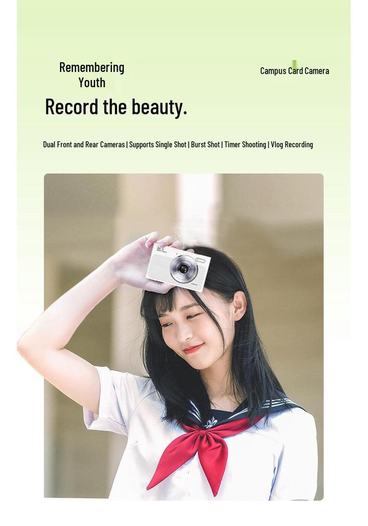 2025 Dual-Camera Retro Digital Student Travel Camera