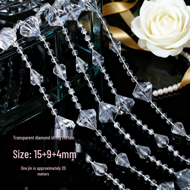 Акриловые бусины НЛО 10 мм для свадебной гирлянды, украшения прохода или люстры