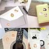 500 Pieces/roll Roll Sticker Tape Big-eyed Cat Sticker Handbook Material Decorative Envelope Seal Sticker