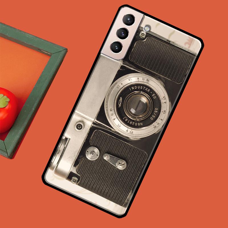 Ретро Камера Винтажный Мягкий Чехол Для Samsung Galaxy S23 S22 S21 Ultra Note 20 Note 10 S8 S9 S10 Plus S20 FE Чехол