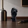 Абстрактная многоликая бюст-скульптура, напечатанная на 3D-принтере, Арт-декор с матовым черно-белым покрытием, Компактное настольное украшение для прихожей, домашнего офиса