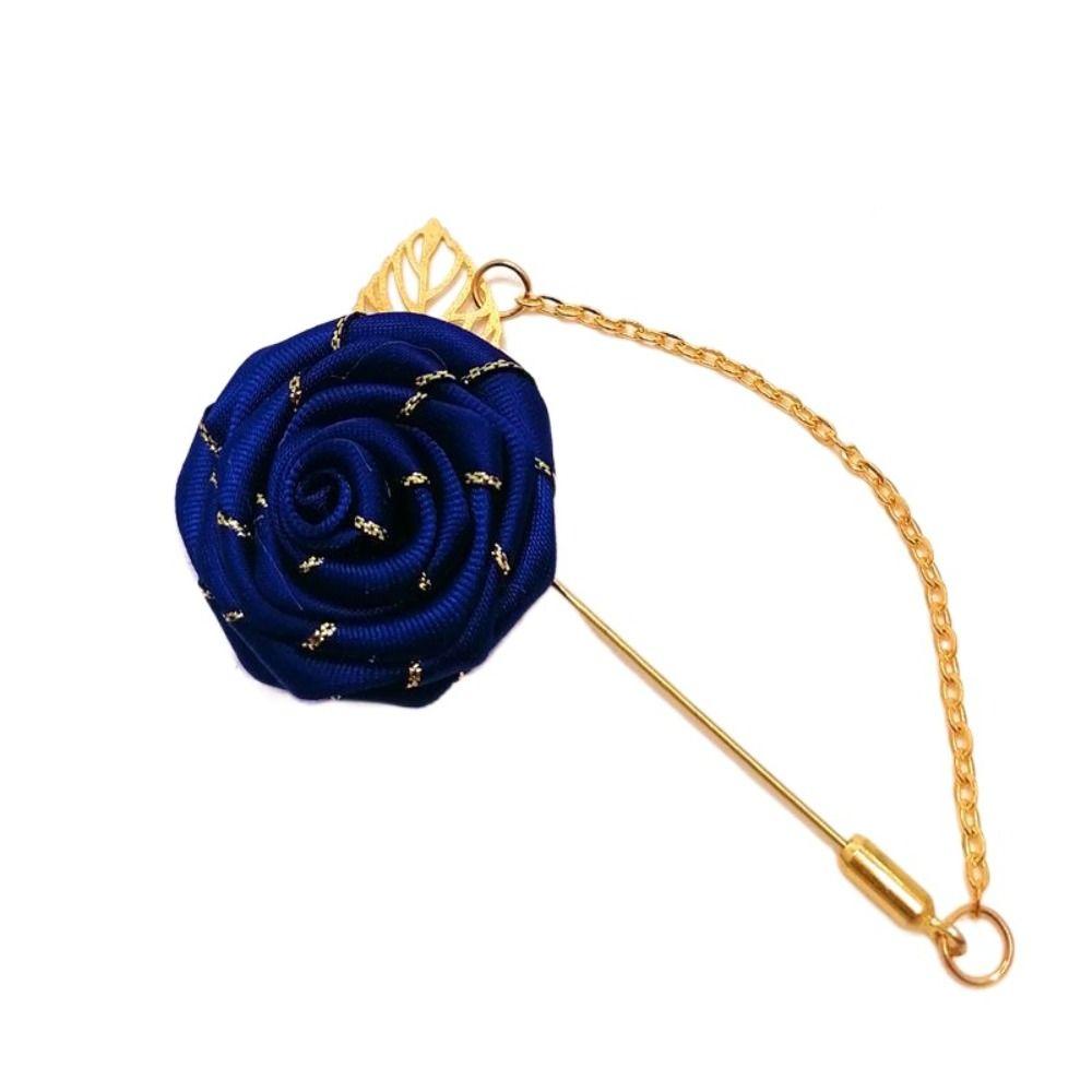 Аксессуары Цветной лист лацкан украшение роза воротник игла мужской корсаж ткань цветочный значок