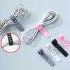 TPR Data Cable Storage Device 6 Colors Soft Rubber Strap Portable Tie Straps