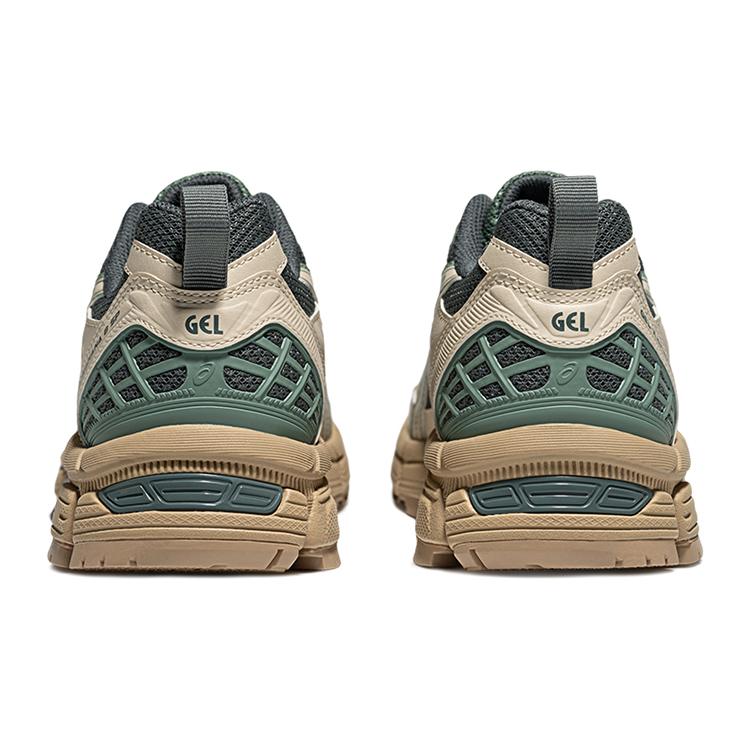 Asics Гель Kahana 8 Амортизация, Дышащий и Упругий Дизайн Низкий верх Городские Кроссовки для Бега Женские Бежево-Зеленые Кроссовки 1012B788-202