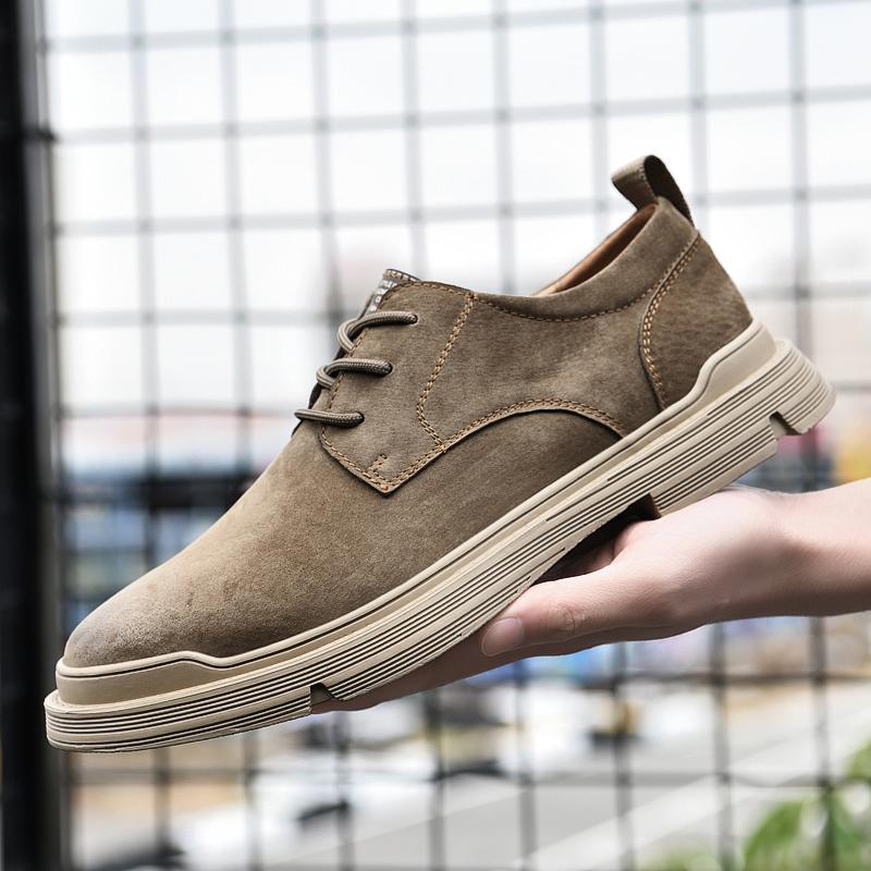 Модная обувь для ходьбы на открытом воздухе, мягкая кожаная обувь для инструментов, мужская модная обувь для шитья и инструментов, туфли-оксфорды на плоской подошве, удобная повседневная обувь для путешествий