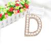 Adhesive English Ornament Sticker Gold Rhinestone Letter Cloth Sticker Clothing Ornament
