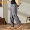 JEEP Men's Spring Autumn Straight-Leg Cargo Pants