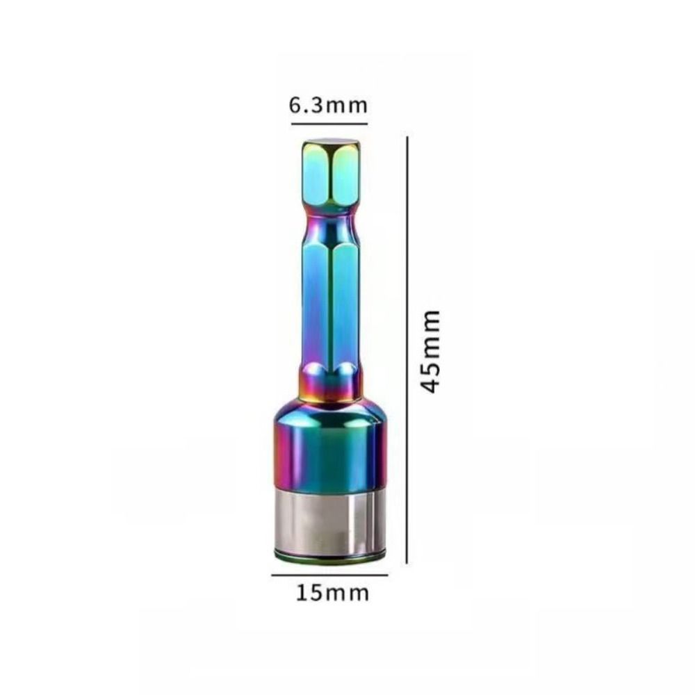 1/5Pcs High Hardness Colorful Sockets 8mm Impact Socket Hex Shank Socket for Pneumatic Screwdriver