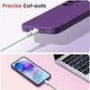 Coque pour Samsung Galaxy S24 FE (pas pour S24), Silicone Liquide Protection Slim Légère Anti-Rayures - Violet Foncé
