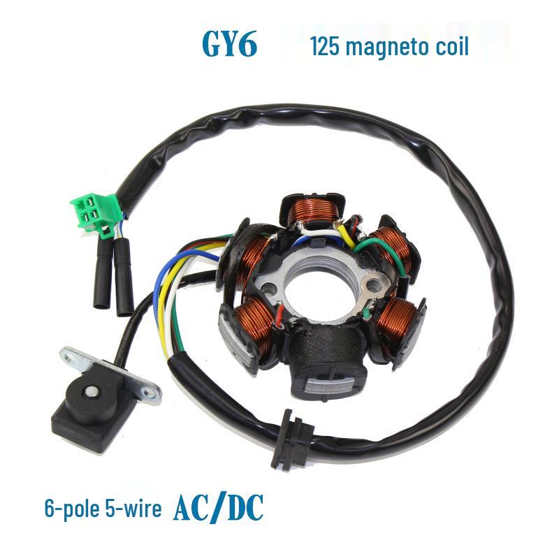 Двигатель GY6 125/150 Катушка статора магнето 6-полюсная