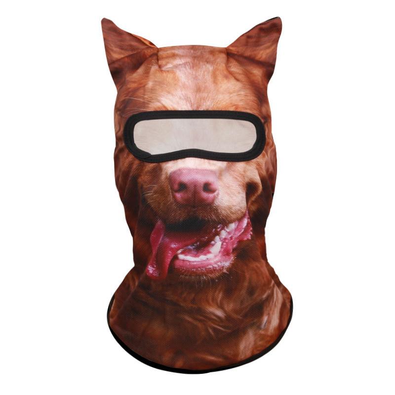 Маска Красной Шапочки для мужчин и женщин, смешная с ушками, милый 3D-узор, для активного отдыха, с животным принтом, для Хэллоуин-вечеринок