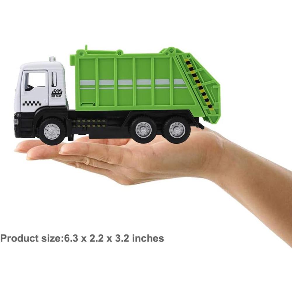 1/50 Garbage Truck Toys Alloy Diecast Cars Trash Truck with Light and Sound Recycled Trucks Toy for Boys