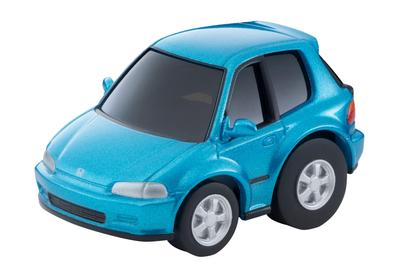 TOMYTEC Choro-Q zero Z-61c Honda Civic SiR-II (Цвет морской волны) - Собранная модель