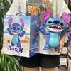 35 см Мультяшная Фигурка Лило и Стич Игрушка Стоячая Поза Стич Подвижная Кукла Настольное Украшение Игрушечная Модель Статуэтка Подарок