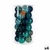 Boules De Noël - Lot De 4 - PVC Bleu - 8 Cm - Décoration Élégante