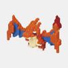 Nanoblock Pokemon Mega Charizard Y, корейская популярная бандай