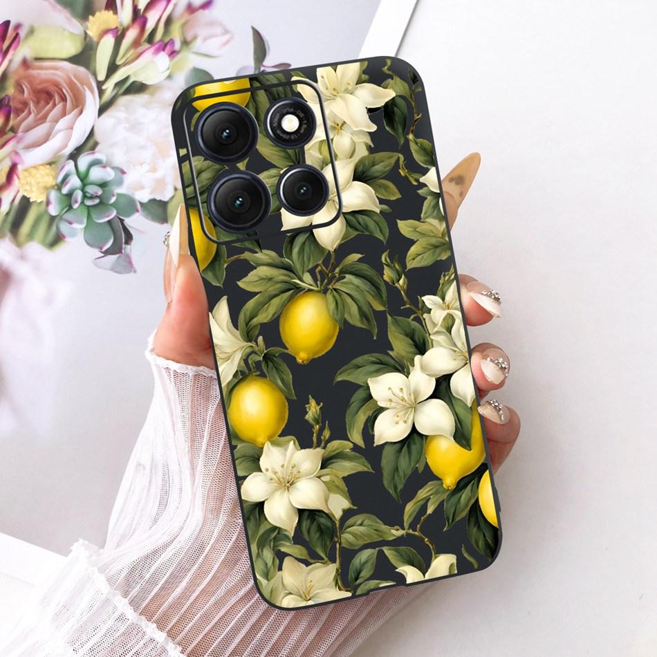 For Motorola Moto G86 Power Cute Flower Butterfly Cat Painted Case For Moto G86 G86Power Black Silicone Soft Phone Cases