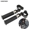 1.25" 32mm Motorcycle Foot Pegs Highway Engine Guard Crash Bars Footrest Mount Clamp For Harley Road King Electra Glide Softail