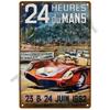 24 часа Ле-Мана Гоночное Соревнование в 1999 Металлическая Жестяная Табличка Декор Винтажная Настенная Тарелка Постер Классические Жестяные Таблички Декор для Гаража Бара