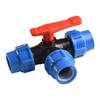 20/25/32/40/50mm 3-Way Ball Valve Irrigation Water Pipe Fittings PE Pipe Faucet Diverter Household