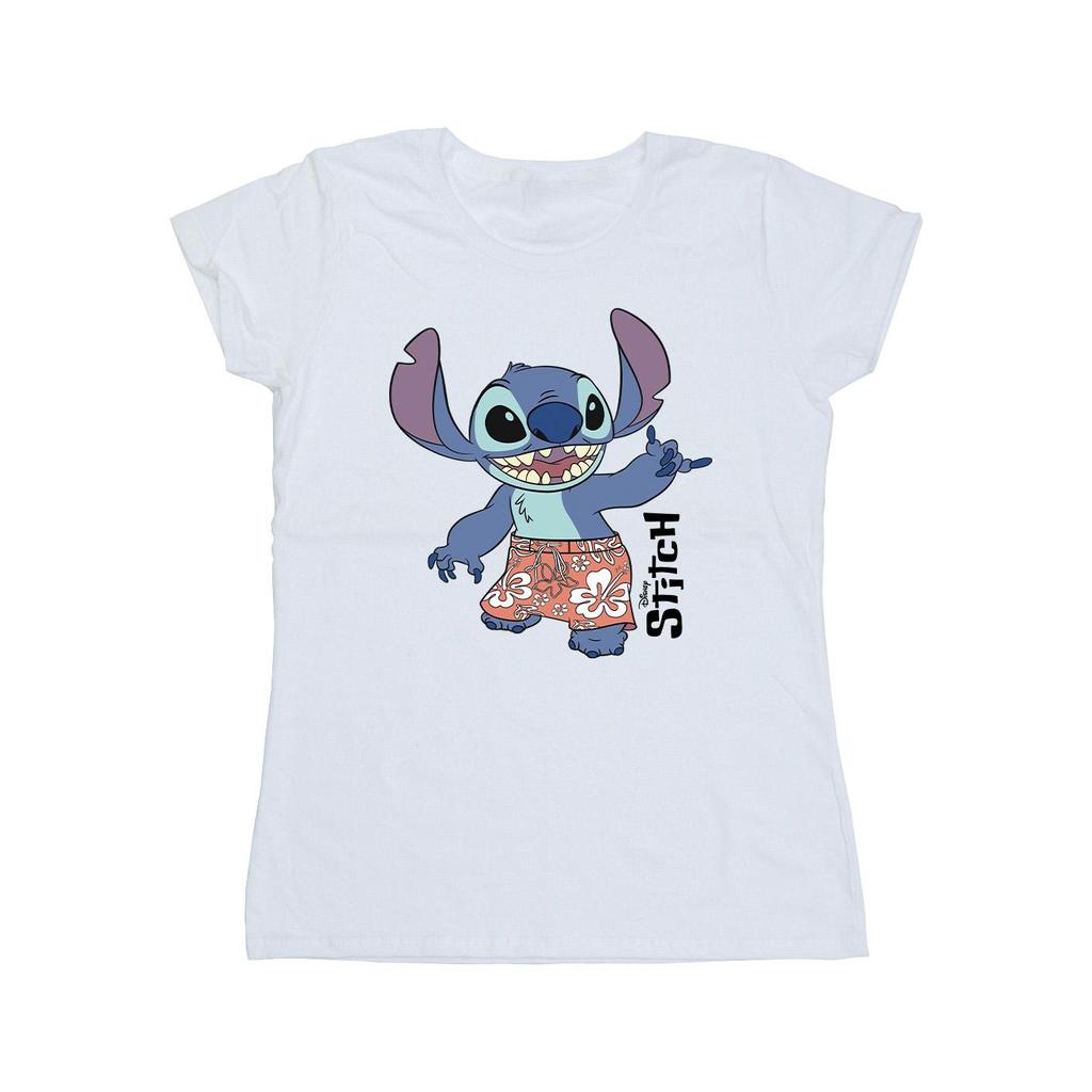 Disney Womens/Ladies Lilo & Stitch Bermuda Shorts Cotton T-Shirt