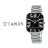 [Tandy] Classic Couple Metal Watch T-3923 Men's Black,Korean Popular Watches