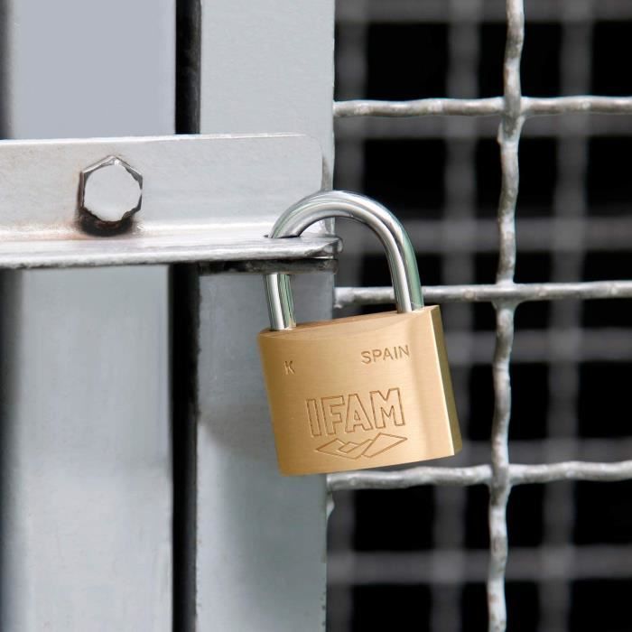 Навесные замки - IFAM - K40-Навесные замки - Латунь - Углеродистая сталь - 40 мм