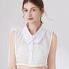 Korean Cotton Fake Collar for Women's Shirt Detachable Collar Half Shirt Blouse White False Collar Top For Women Sweater Decor