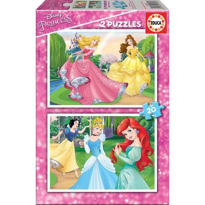 Puzzle Disney Princesses - EDUCA - 2x20 Pièces - Pour Enfants À Partir De 4 Ans