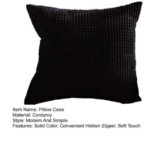 Чехол для подушки Corduroy Cushion Case со скрытой молнией Boho Throw Pillow Case для гостиной, кровати, дивана, фермерского дома, домашнего декора