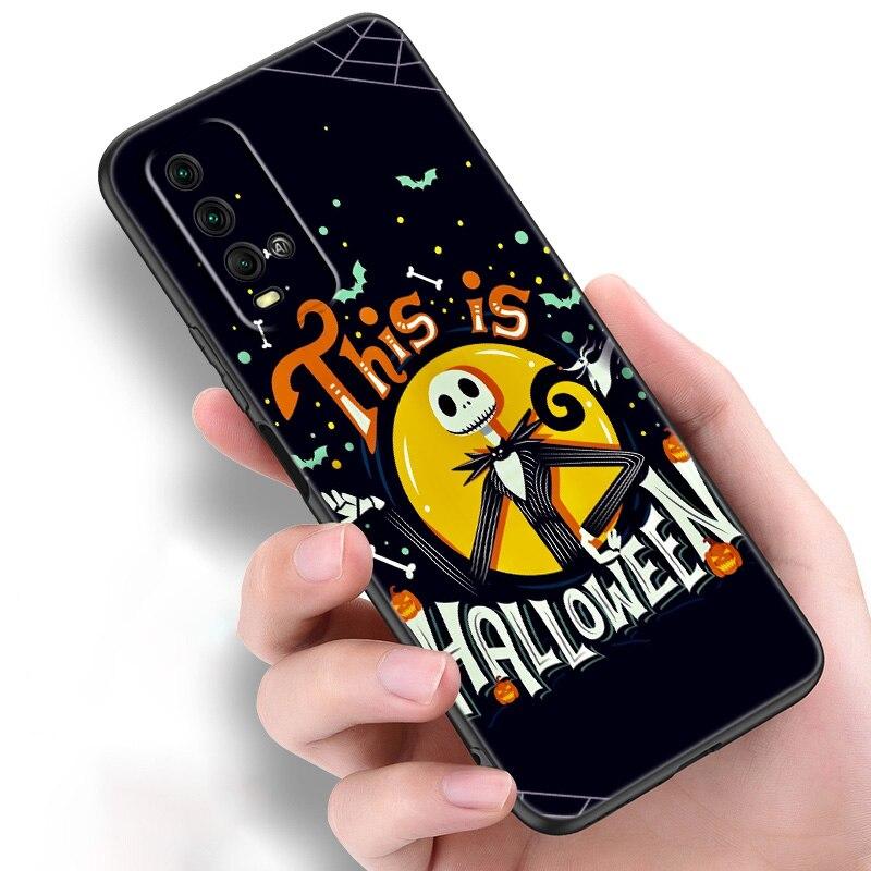 Хэллоуин счастливый праздник кот тыква чехол для телефона для Xiaomi Redmi Note 11 10 9 8 Pro 11T 10T 10S 9S 8T 9 9A 9C 9T черный мягкий чехол
