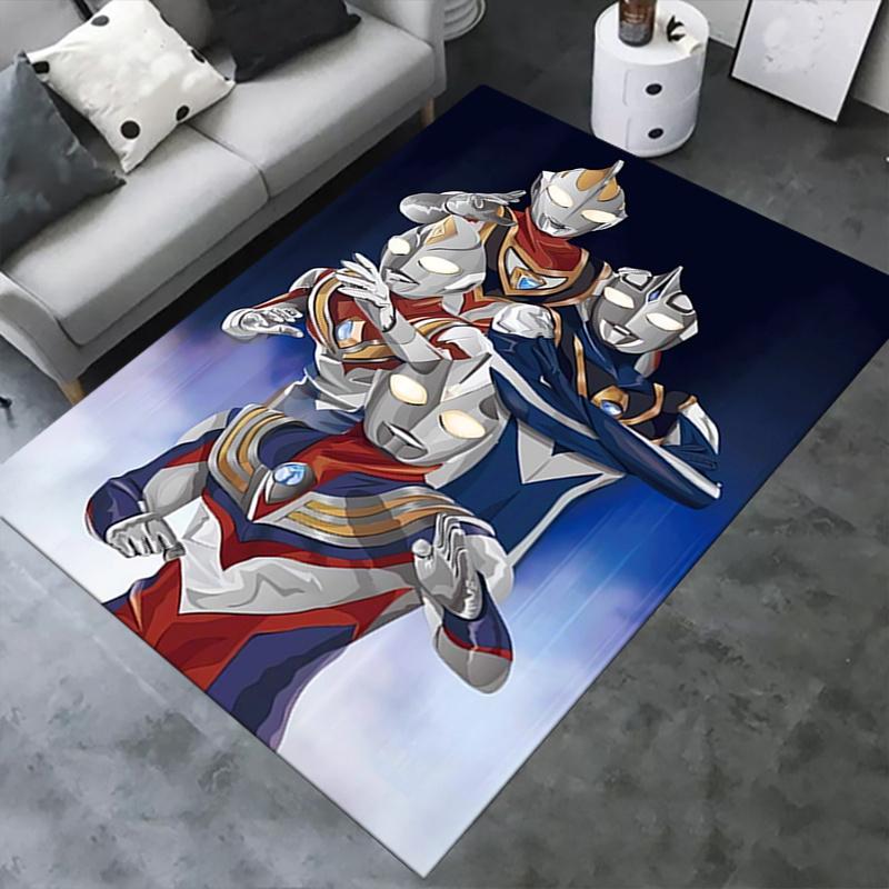 1pc Ultraman,Heroic Trio,Cosmic Guardians Office Carpet Soft Polyester Entrance Carpet Washable Non
