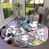 Re Zero Круглый ковер Ковер для гостиной спальни дивана игровой комнаты Декор Нескользящий коврик для пола