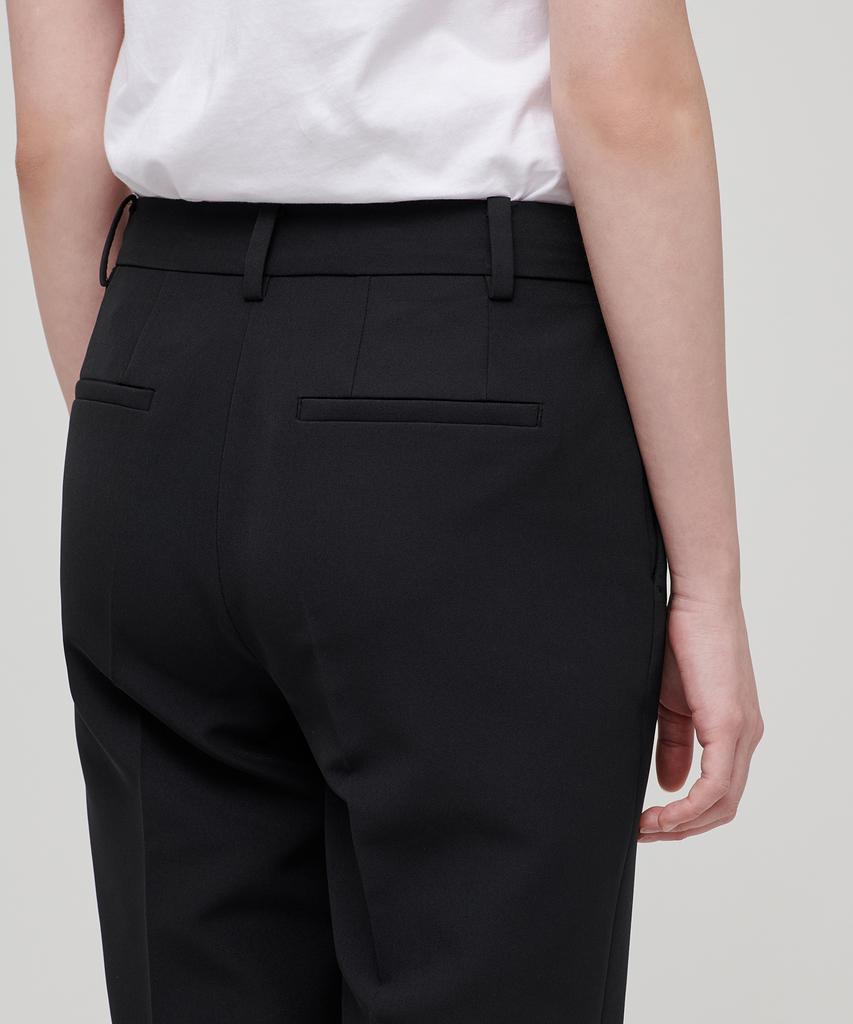 MUSINSA STANDARD WOMAN Женские свободные зауженные прямые брюки [Черный]