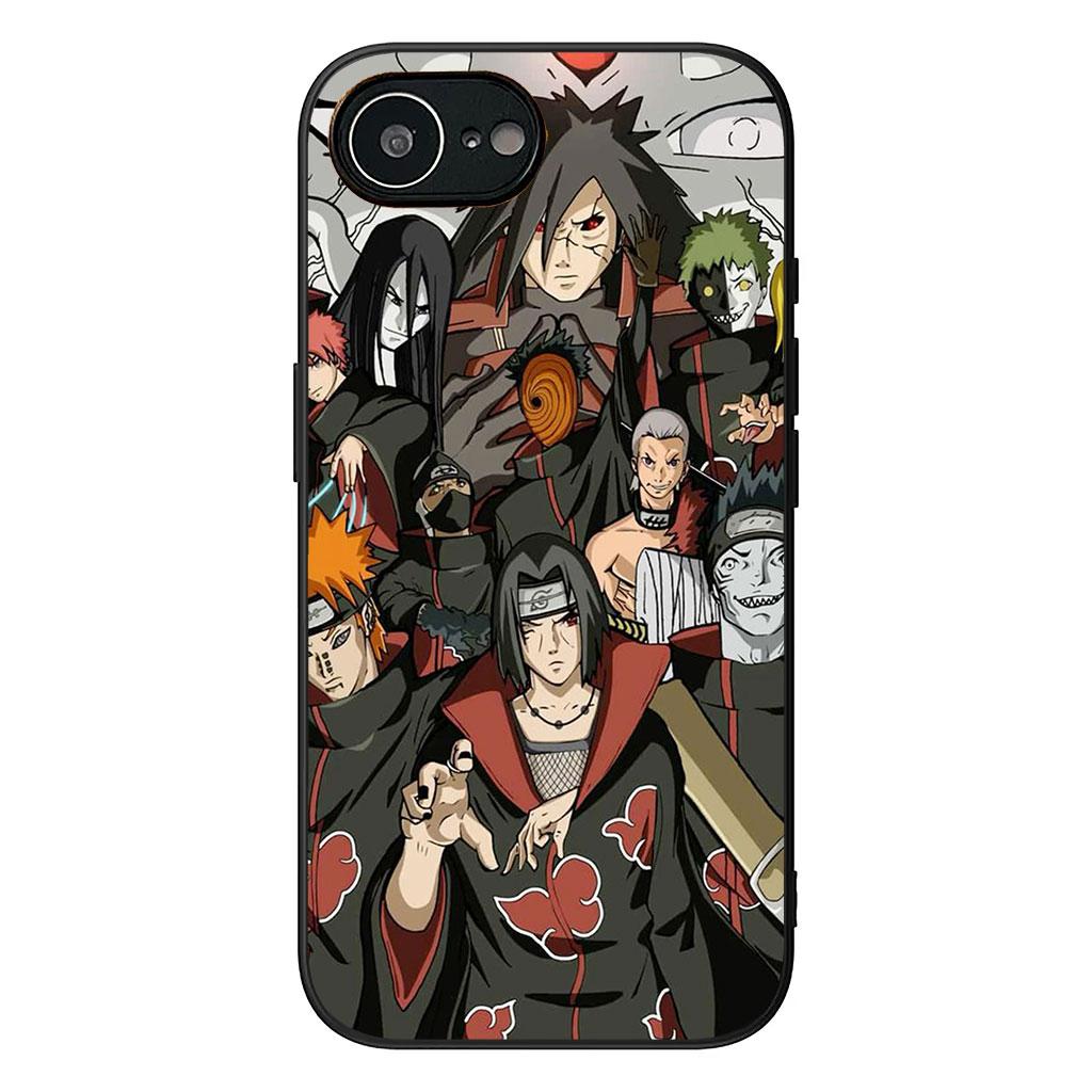 for Samsung Galaxy A25 A37 A57 A12 A14 A50 A51 A70 A71 A72 A21S A04 M15 Note 20 9 8 10 Case Akatsuki Narutos Sasuke Uchiha