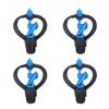 15Pcs Lawn Sprinkler Nozzle G1/2 External Thread 360 Degrees  Automatic Rotation Mid Range for Lawn Garden