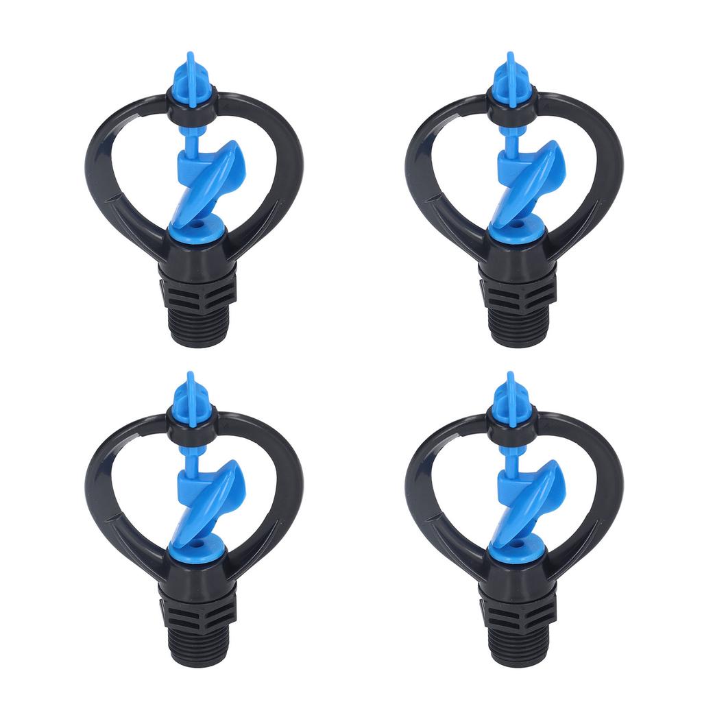 15Pcs Lawn Sprinkler Nozzle G1/2 External Thread 360 Degrees Automatic Rotation Mid Range for Lawn Garden